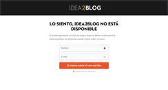 Desktop Screenshot of idea2blog.com